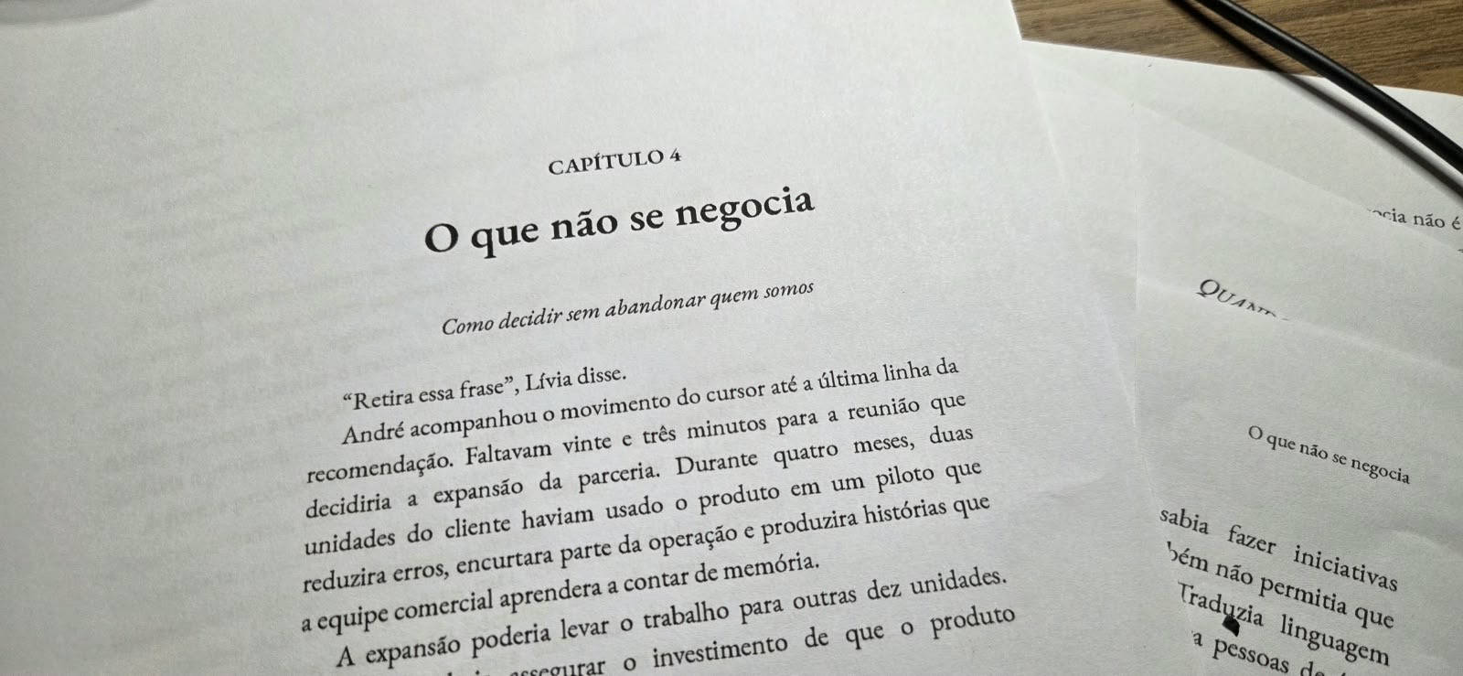 Prova impressa de Liderança Soberana aberta no início da Parte II, O centro sob pressão.