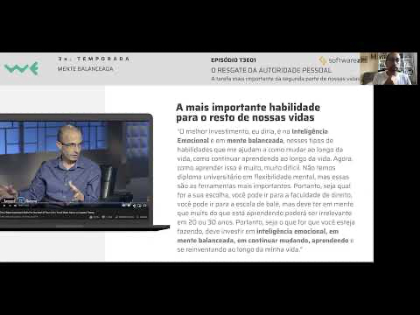 Thumbnail do vídeo Humanismo: a história que todos acreditamos, do estudo O Resgate da Autoridade Pessoal.