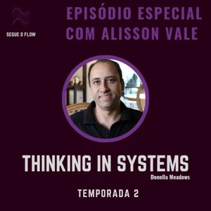 Capa do episódio especial Thinking in Systems com Alisson Vale no podcast Segue o Flow.