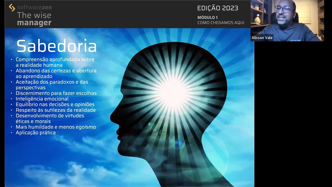 Thumbnail do vídeo Aula 1 — Parte 1: O surgimento do eu, da edição 2023 do curso The Wise Manager.